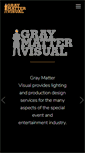 Mobile Screenshot of graymattervisual.com